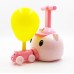 Balloon Powered Cars  and Launcher Set Preschool Educational Toys with Manual Balloon Pump for Kids Boys Girls 3-Pig Cartoon Model